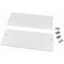 Snap-on cover, closed, BS, HxW=150x600mm, grey thumbnail 1
