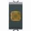 SINGLE INDICATOR LAMP - AMBER - 1 MODULE - SATIN BLACK - CHORUSMART thumbnail 2