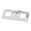 Front cover, +mounting kit, for meter 2x72 +2S, HxW=150x425mm, grey thumbnail 3