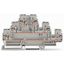 Component terminal block triple-deck with diode 1N4007 gray thumbnail 1