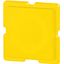 Button plate, 18 x 18 mm, yellow thumbnail 1