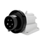 90° ANGLED SURFACE MOUNTING INLET - IP67 - 3P+N+E 32A 480-500V 50/60HZ - BLACK - 7H - SCREW WIRING thumbnail 1