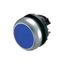 Illuminated pushbutton actuator, RMQ-Titan, Flush, momentary, Sealed and undetachable pushbutton pressel, Blue, Blank, Bezel: titanium thumbnail 3