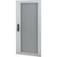 Transparent door (sheet metal), 3-point locking mechanism with clip-down handle, right-hinged, IP55, HxW=1230x570mm thumbnail 3