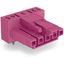 Socket for PCBs angled 5-pole pink thumbnail 2