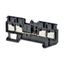 Multi conductor feed-through DIN rail terminal block with 4 push-in pl thumbnail 1