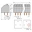 PCB terminal block push-button 1.5 mm² gray thumbnail 3