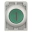 Illuminated pushbutton actuator, RMQ-Titan, Flat, maintained, green, inscribed, Metal bezel thumbnail 4