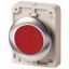 Pushbutton, RMQ-Titan, flat, momentary, red, blank, Front ring stainless steel thumbnail 1