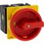 Main switch, T3, 32 A, flush mounting, 2 contact unit(s), 3 pole + N, Emergency switching off function, With red rotary handle and yellow locking ring thumbnail 37