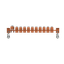 QR4PC3010 Horizontal PE busbar, 12 mm x 400 mm x 10 mm thumbnail 3