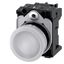 Indicator lights, 22 mm, round, Metal, shiny, white, lens, smooth, with holder, LED module with integrated LED 230 V AC,  3SU1156-6AA60-1AA0-Z Y19 thumbnail 2