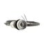 Pushbutton, Flat, momentary, 1 NC, Cable (black) with non-terminated end, 4 pole, 3.5 m, Without button plate, Bezel: titanium thumbnail 9