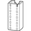 Mounting frame profile, vertical / center, L=2075mm thumbnail 3