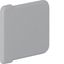End cap made of PVC for slotted panel trunking BA6 30x25mm stone grey thumbnail 1