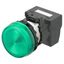 M22N Indicator, Plastic flat, Green, Green, 24 V, push-in terminal thumbnail 2