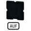 Button plate for push-button, Inscription: AUF, 25 x 25 thumbnail 1