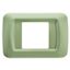 TOP SYSTEM PLATE - IN TECHNOPOLYMER GLOSS FINISHING - 2 GANG - VENETIAN GREEN - SYSTEM thumbnail 2