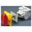 ROTARY CONTROL SWITCH - FOR DISTRIBUTION BOARD - COMMAND - RED PADLOCKABLE  KNOB - 2P 4M EN50022 32A - IP65 thumbnail 2