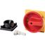 Handle, red/yellow, lockable, for metal shaft, for padlock, for P3 thumbnail 4