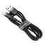 Cable USB A plug - IP Lightning plug 2.0m Cafule grey+black BASEUS thumbnail 2