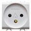 ISRAELI STANDARD SOCKET-OUTLET 250V ac - 2P+E 16A - 2 MODULES - GLOSSY WHITE - CHORUSMART thumbnail 2