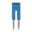 Short bar for terminal blocks 1 mm² push-in plus models, 2 poles, blue thumbnail 4