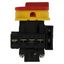 Main switch, P1, 40 A, flush mounting, 3 pole + N, 1 N/O, 1 N/C, Emergency switching off function, With red rotary handle and yellow locking ring, Loc thumbnail 8