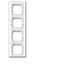 1724-280 Cover Frame Busch-axcent® white glass thumbnail 1