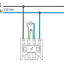 Base for a two-pole switch, 10 AX/250 Vac, plug-in terminals, screw fi thumbnail 1