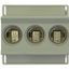 Fuse-base, LV, 63 A, AC 400 V, D02, 3P, IEC, DIN rail mount, suitable wire 1.5 - 4 mm2, 2xM5 o/p terminal, 2xM5 i/p terminal thumbnail 3