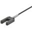 Fiber optic sensor head, through-beam, 10mm slot type, 10 mm area dete thumbnail 1