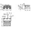 Socket for PCBs straight 3-pole black thumbnail 3