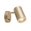 ENOLA_B Wall luminaire, QPAR51, with switch, brass, max. 50W thumbnail 1