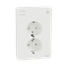 Exxact - double socket-outlet, USB type A + C, 16A 15W - white thumbnail 5