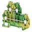 Multi-tier ground DIN rail terminal block with screw connection for mo thumbnail 1