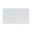 BLANK PLATE FOR RETTANGOLARI FLUSH-MOUNTING BOXES - 4 GANG - WITH SCREW - CLOUD WHITE thumbnail 2