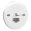 Exxact luminaire outlet DCL flush for ceiling screwless earthed white thumbnail 2