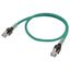 Ethernet patch cable, F/UTP, Cat.6A, LSZH (Green), 1 m XS6W0040F thumbnail 3