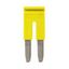 Cross bar for terminal blocks 4.0 mm² screw models, 2 poles, Yellow co thumbnail 2
