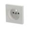 20 EUC-212-507 Cover Plates (partly incl. Insert) Protective Contact (SCHUKO) white - Busch-Duro 2000 thumbnail 1