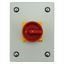 Main switch, P1, 40 A, surface mounting, 3 pole + N, Emergency switching off function, With red rotary handle and yellow locking ring, Lockable in the thumbnail 11