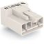 Plug for PCBs angled 4-pole white thumbnail 3