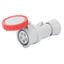 STRAIGHT CONNECTOR HP - IP66/IP67/IP68/IP69 - 2P+E 32A 380-415V 50/60HZ - RED - 9H - SCREW WIRING thumbnail 2