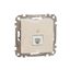 Telephone socket, Sedna Design & Elements, RJ11, Beige thumbnail 3