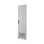 Section door, ventilated IP31, hinges right, HxW = 1400 x 425mm, grey thumbnail 4