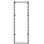 Mounting plate, for distribution pillars, PVC, for ZAL162, 800 x 276 m thumbnail 1