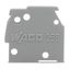 End plate snap-fit type 1 mm thick light gray thumbnail 1