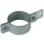 Earthing pipe clamp D 76mm with bore D 11mm  St/tZn thumbnail 1