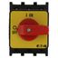 On-Off switch, P1, 40 A, flush mounting, 3 pole, Emergency switching off function, with red thumb grip and yellow front plate thumbnail 11